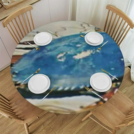 Ocean Tablecloth Round Waterproof Fitted Table Cloth for Outdoor Indoor Decoration Style Wipeable Elastic Table Cover
Ocean Tablecloth Round Waterproof Fitted Table Cloth for Outdoor Indoor Decoration Style Wipeable Elastic Table Cover