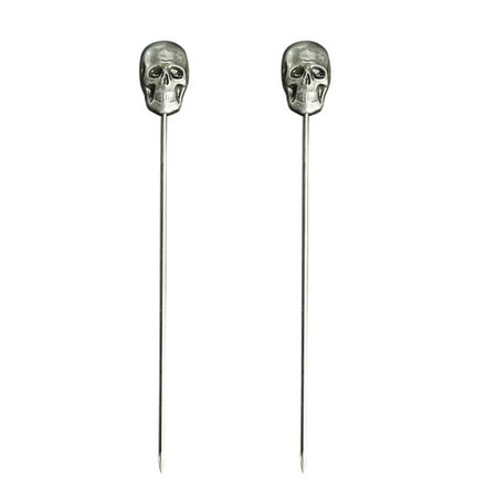 NUOLUX 2pcs Decorative Cocktail Sticks Fruit Picks Stainless Steel Swizzle Stick Party Supplies for Hotel KTV Bar (Skull)
NUOLUX 2pcs Decorative Cocktail Sticks Fruit Picks Stainless Steel Swizzle Stick Party Supplies for Hotel KTV Bar (Skull)
