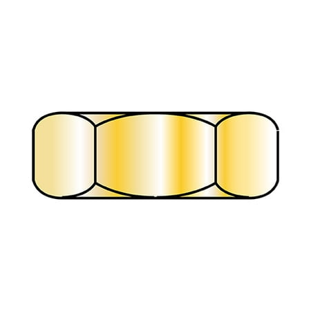 3/8-16 Hex Jam Nut Zinc Yellow (Pack Qty 3 000) BC-37NJY