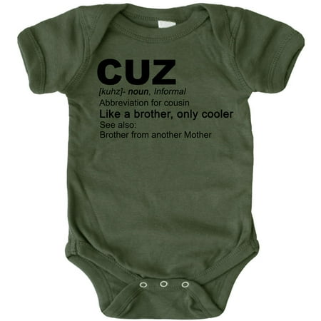 Cousin Matching T-Shirts and Bodysuits Cuz: Like a Brother Only Cooler Boys Family Fun Outfits Black on Military Green Bodysuit Newborn
Cousin Matching T-Shirts and Bodysuits Cuz: Like a Brother Only Cooler Boys Family Fun Outfits Black on Military Green Bodysuit Newborn