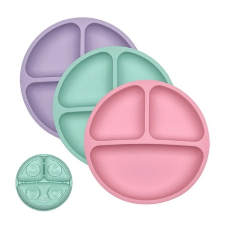 Kitchen Utensils Silicone Dining Plate Integrated Suction Cup Face Dining Plate Anti Drop Bowl Children s Three Compartment Dining Plate 3PC
Kitchen Utensils Silicone Dining Plate Integrated Suction Cup Face Dining Plate Anti Drop Bowl Children s Three Compartment Dining Plate 3PC