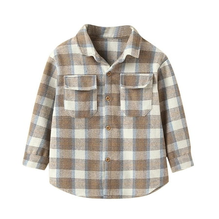Qufokar 24 Month Boy Tshirts Boys Long Sleeve Top Kids Toddler Flannel Fleece Shirt Jacket Plaid Long Sleeve Lapel Button Baby Boys Girls Fall Shirt Coat Outwear
Qufokar 24 Month Boy Tshirts Boys Long Sleeve Top Kids Toddler Flannel Fleece Shirt Jacket Plaid Long Sleeve Lapel Button Baby Boys Girls Fall Shirt Coat Outwear
