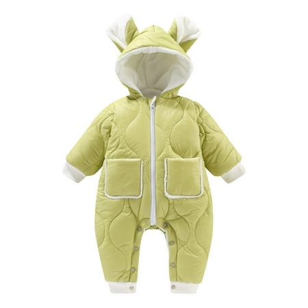 QWERTYU Infant Baby Toddler Hooded Clothes Jumpsuit for Girl Boy Winter Warm Cartoon Long Sleeve Romper 6M-24M Green 66
QWERTYU Infant Baby Toddler Hooded Clothes Jumpsuit for Girl Boy Winter Warm Cartoon Long Sleeve Romper 6M-24M Green 66