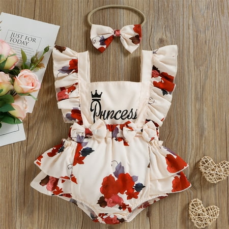 Zukuco Newborn Baby Girls Bodysuit Tutu Dress Headband Ruffle Sleeve Romper Princess Dress Clothes
Zukuco Newborn Baby Girls Bodysuit Tutu Dress Headband Ruffle Sleeve Romper Princess Dress Clothes