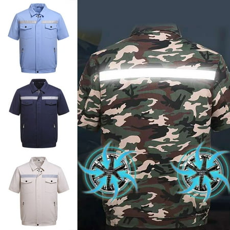 SunSunrise Summer Air Cooling Fan Reflective Strip Short Sleeve Jacket Working Top Coat
SunSunrise Summer Air Cooling Fan Reflective Strip Short Sleeve Jacket Working Top Coat