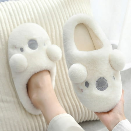 PIKADINGNIS Cartoon Koala Design Winter Women Men Plush Warm Cotton Slippers Indoor Slippers Furry Warm Non-slip House Couples Flat Shoes
PIKADINGNIS Cartoon Koala Design Winter Women Men Plush Warm Cotton Slippers Indoor Slippers Furry Warm Non-slip House Couples Flat Shoes