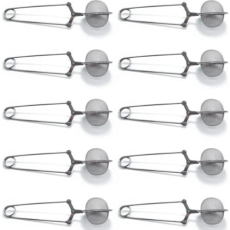 10PCS Snap Tea Infuser Stainless Steel Mesh Ball Tea Strainer with Handle for Loose Tea Leaf Pincer Tea Ball Tea Filter Tong
10PCS Snap Tea Infuser Stainless Steel Mesh Ball Tea Strainer with Handle for Loose Tea Leaf Pincer Tea Ball Tea Filter Tong