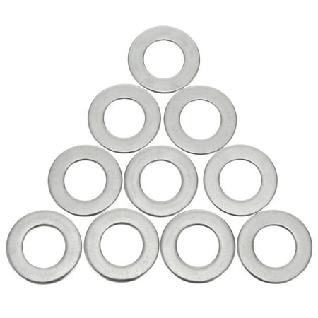 100Pcs Flat Washers Stainless Steel Gaskets Metal Joint Rings Repair Parts