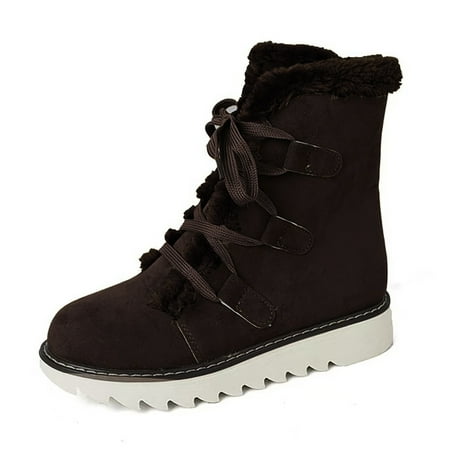 Ediodpoh Women s Winter Fashion Solid Color And Lace up Mid Calf Boots Warm And Comfortable Boots Women Boots Coffee 7.5
Ediodpoh Women s Winter Fashion Solid Color And Lace up Mid Calf Boots Warm And Comfortable Boots Women Boots Coffee 7.5
