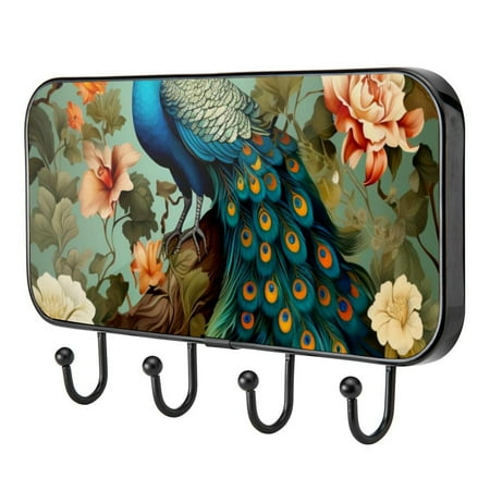 Beautiful Peacock Birds Self Adhesive Towel Coat Wood Iron Hooks for Home Keys Door Outdoor Home Improvement Utility Hook
Beautiful Peacock Birds Self Adhesive Towel Coat Wood Iron Hooks for Home Keys Door Outdoor Home Improvement Utility Hook