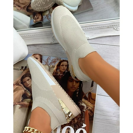 Stamens Elegant Elastic Slip-on Flat Shoes for Women Mesh Upper Breathable Sneakers(40 Khaki)
Stamens Elegant Elastic Slip-on Flat Shoes for Women Mesh Upper Breathable Sneakers(40 Khaki)