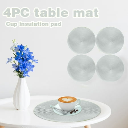 jiacuix 38cm Tableware Placemat Non-Slip Insulated Mat Round Woven Placemat 4PCS
jiacuix 38cm Tableware Placemat Non-Slip Insulated Mat Round Woven Placemat 4PCS