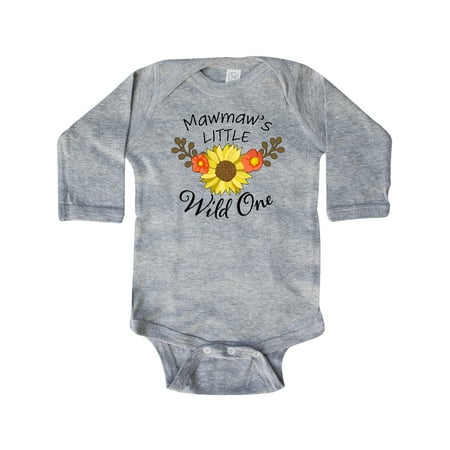 Inktastic Mawmaw s Little Wild 1 with Beautiful Sunflower Gift Baby Boy or Baby Girl Long Sleeve Bodysuit
Inktastic Mawmaw s Little Wild 1 with Beautiful Sunflower Gift Baby Boy or Baby Girl Long Sleeve Bodysuit