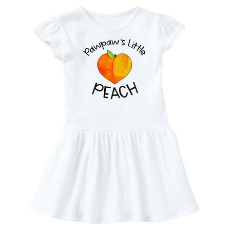 Inktastic Pawpaw s Little Peach Cute Peach Heart Gift Baby Girl Dress