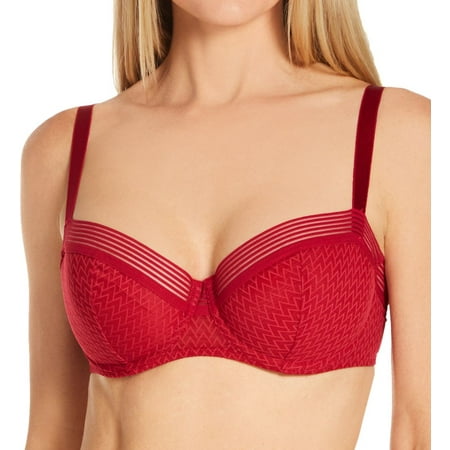 Women s Passionata 48D1 Manhattan Underwire Demi Bra (Candy Apple 32C)