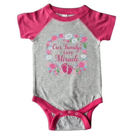 Inktastic Our Family s Tiny Miracle with Flowers and Baby Footprints Gift Baby Boy or Baby Girl Bodysuit
Inktastic Our Family s Tiny Miracle with Flowers and Baby Footprints Gift Baby Boy or Baby Girl Bodysuit