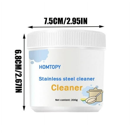 Sulgyt Stainless Steel Kitchenware Cleaning Powder Kitchen Bathroom Cleaning Powder Multi-Purpose Oil Cleaner Remover Soak to Clean Greasy Dirt Kitchenware Cleaning Agent
Sulgyt Stainless Steel Kitchenware Cleaning Powder Kitchen Bathroom Cleaning Powder Multi-Purpose Oil Cleaner Remover Soak to Clean Greasy Dirt Kitchenware Cleaning Agent