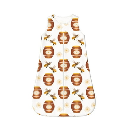 Fotbe Wooden Barrels With Honey Pattern Sleep Sack - Baby Wearable Blanket with Zipper Extra Soft Cotton Sleeveless Sleeping Bag for Infants-X-Large
Fotbe Wooden Barrels With Honey Pattern Sleep Sack - Baby Wearable Blanket with Zipper Extra Soft Cotton Sleeveless Sleeping Bag for Infants-X-Large