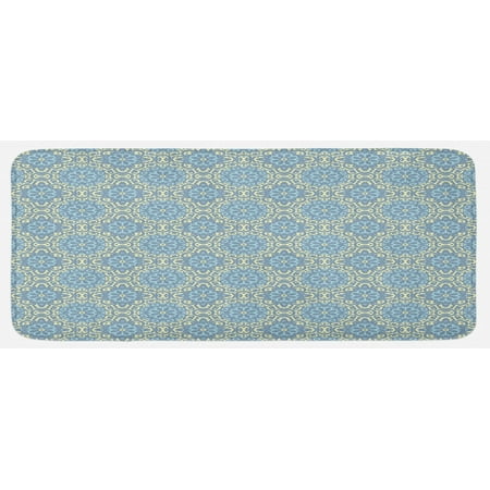 Orient Kitchen Mat Tile in Eastern Style Ornamental Lace Tracery Swirl Geometrical Design Plush Decorative Kitchen Mat with Non Slip Backing 47 X 19 Pale Blue Pale Yellow by Ambesonne
Orient Kitchen Mat Tile in Eastern Style Ornamental Lace Tracery Swirl Geometrical Design Plush Decorative Kitchen Mat with Non Slip Backing 47 X 19 Pale Blue Pale Yellow by Ambesonne