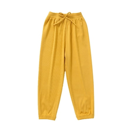 Dadaria Toddler Sweatpants 9Month-5Year Toddler Baby Girls Solid Color Ice Silk Loose Summer Cozy Prevent Mosquito Pants Yellow 130 Toddler
Dadaria Toddler Sweatpants 9Month-5Year Toddler Baby Girls Solid Color Ice Silk Loose Summer Cozy Prevent Mosquito Pants Yellow 130 Toddler