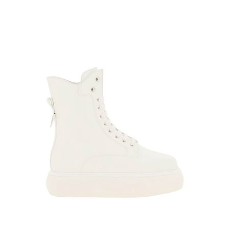 The Attico Selene Leather Ankle Boots Women