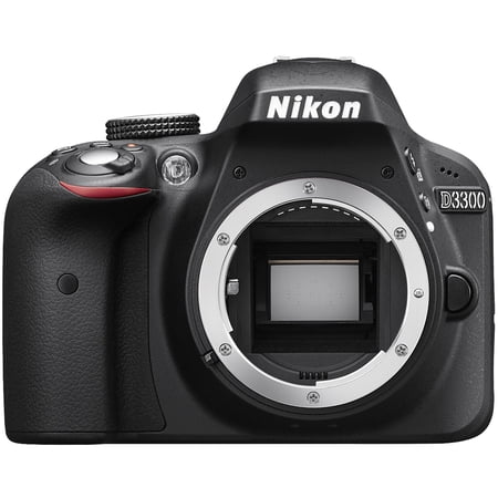 Nikon D3300 Digital SLR Camera Body (Black) - Factory Refurbished includes Full 1 Year Warranty