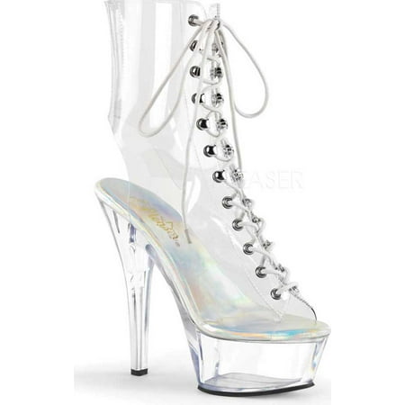 Women s Pleaser Kiss 1016C Open Toe Bootie