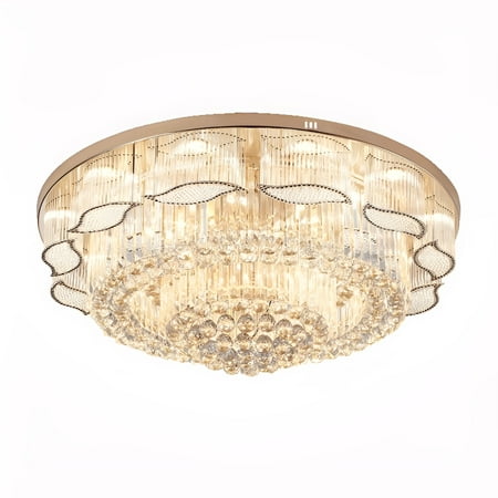 FINE MAKER Modern Crystal Ceiling Light Flush Mount LED Ceiling Lamp 2 Light 4 Tier Crystal Remote Control Chandelier for Living Room Dining Room Restaurant 24 Gold Metal Finish
FINE MAKER Modern Crystal Ceiling Light Flush Mount LED Ceiling Lamp 2 Light 4 Tier Crystal Remote Control Chandelier for Living Room Dining Room Restaurant 24 Gold Metal Finish