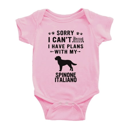 Sorry I Can t I Have Plans With My Spinone Italiano Love Pet Dog Funny Baby Jumpsuits (Pink 0-3 Months)
Sorry I Can t I Have Plans With My Spinone Italiano Love Pet Dog Funny Baby Jumpsuits (Pink 0-3 Months)