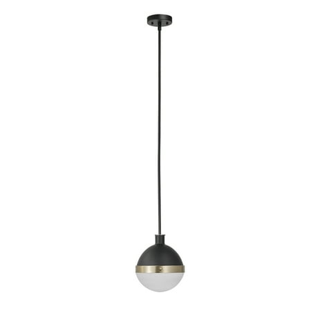Globe Electric Bari 1-Light Matte Black Pendant 65773