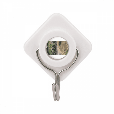 Ground Lotus Lake Art Deco Fashion Adhesive Wall Hooks Hanging Self Sticky