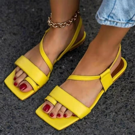 Alueeu Women s sandals Ladies Summer Fashion Large Size Slim Strap Fashion Flat Sandals
Alueeu Women s sandals Ladies Summer Fashion Large Size Slim Strap Fashion Flat Sandals