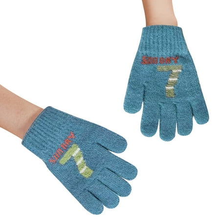 Zlekejiko Toddler Soft Letter Print Gloves Kids Baby Boys Girls Winter Warm Knit Mittens
Zlekejiko Toddler Soft Letter Print Gloves Kids Baby Boys Girls Winter Warm Knit Mittens
