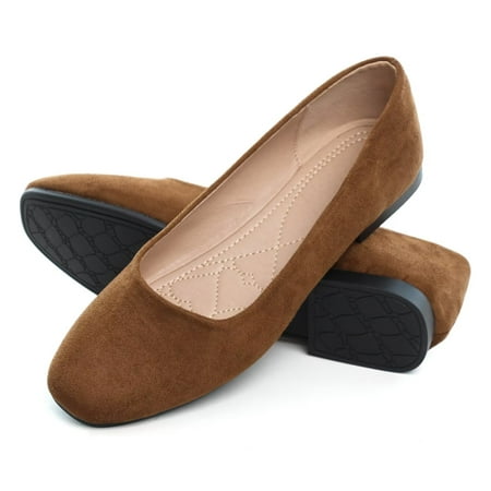 SAILING LU Suede Ballet Flats for Women Classic Basic Office Shoes Soft Slip-ons Brown 276 US 8.5
SAILING LU Suede Ballet Flats for Women Classic Basic Office Shoes Soft Slip-ons Brown 276 US 8.5