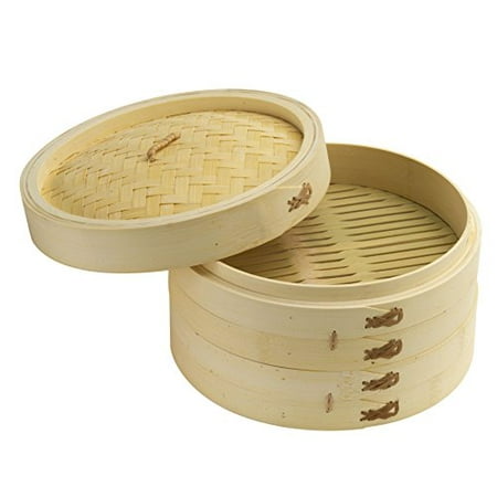 Joyce Chen 26-0013 10-Inch Bamboo Steamer Set