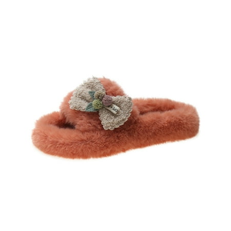 SIMANLAN Women s Casual Fuzzy Slippers Cozy Open Toe Fluffy Slides Indoor Lightweight Winter Warm Orange 5.5
SIMANLAN Women s Casual Fuzzy Slippers Cozy Open Toe Fluffy Slides Indoor Lightweight Winter Warm Orange 5.5