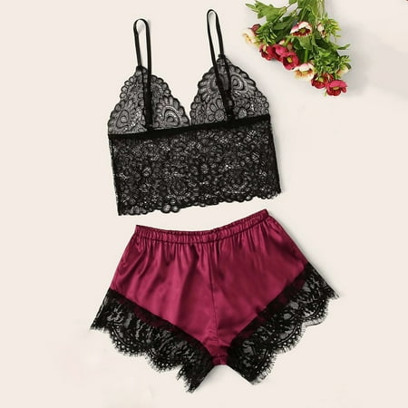 Levmjia Women s Pajamas Set Clearance Summer Plus Size Women New Sexy Fashion Lace Lingerie Silk Underwear Sleepwear Pajamas Satin
Levmjia Women s Pajamas Set Clearance Summer Plus Size Women New Sexy Fashion Lace Lingerie Silk Underwear Sleepwear Pajamas Satin