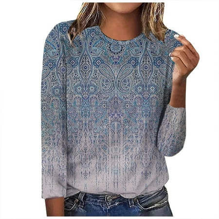 QIPOPIQ Blouses for Women DealsFashion Women s Round-Neck Long Sleeve Print Casual T- Shirt Blouse Tops
QIPOPIQ Blouses for Women DealsFashion Women s Round-Neck Long Sleeve Print Casual T- Shirt Blouse Tops