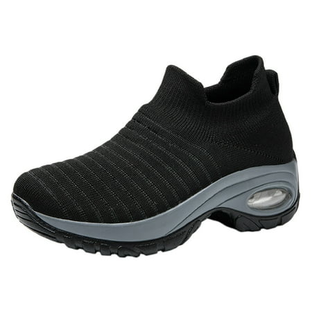 ZIZOCWA Ladies Mesh Breathable Wedges Sneaker Walking Round Toe Casual Shoes for Women Slip On Stretch Cloth Lightweight Shoes Non-Slip Black Size37
ZIZOCWA Ladies Mesh Breathable Wedges Sneaker Walking Round Toe Casual Shoes for Women Slip On Stretch Cloth Lightweight Shoes Non-Slip Black Size37