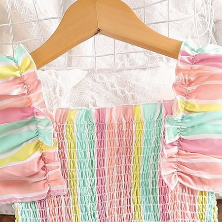 Aayomet Dresses For Girls Girls Sleeveless Layered Summer Rainbow Girls Dress Sling Princess Dress Red 4-5 Years
Aayomet Dresses For Girls Girls Sleeveless Layered Summer Rainbow Girls Dress Sling Princess Dress Red 4-5 Years
