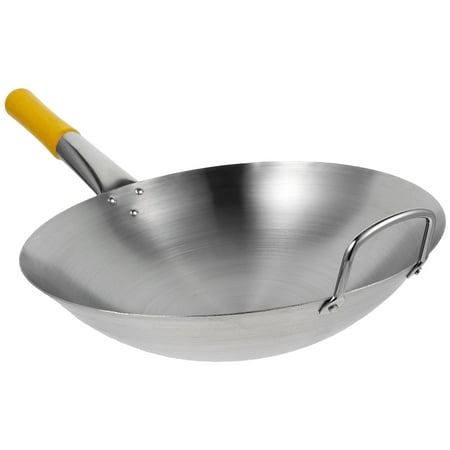 1pc Stainless Steel Single Handle Wok Practical Wok Kitchen Utensil (Silver)
1pc Stainless Steel Single Handle Wok Practical Wok Kitchen Utensil (Silver)