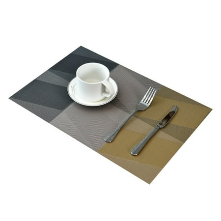 Wanwan 45x30cm Anti-Slip Heat Insulation Placemat Dining Table Bowl Cup Mat Home Decor