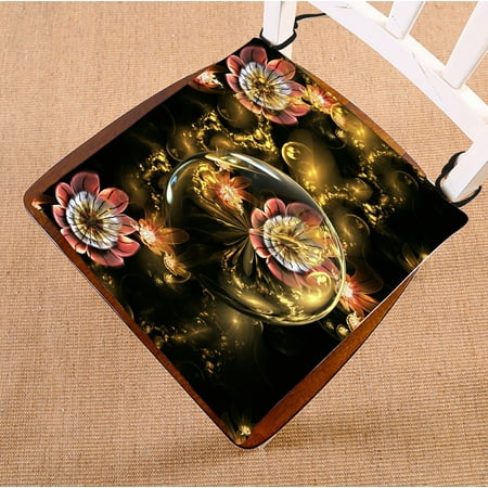 ABPHQTO Rose Flowers Golden Crystals Black Fantasy Fractal Chair Pad Seat Cushion Chair Cushion Floor Cushion Two Sides Printing 20x20 Inch
ABPHQTO Rose Flowers Golden Crystals Black Fantasy Fractal Chair Pad Seat Cushion Chair Cushion Floor Cushion Two Sides Printing 20x20 Inch