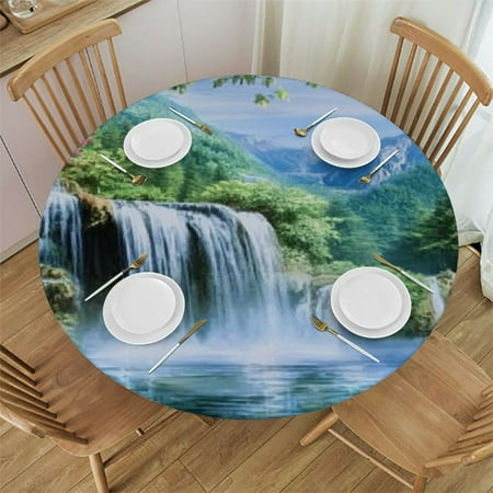 Sheronv Waterfall Flowers Round Tablecloth 100% Polyester Stain-Resistant for Indoor Outdoor Dining Kitchen Parties 46 -50
Sheronv Waterfall Flowers Round Tablecloth 100% Polyester Stain-Resistant for Indoor Outdoor Dining Kitchen Parties 46 -50