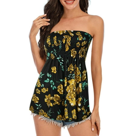 Sehao Best Bras for Women Summer Fashion Prints Strapless Bandeau Tank Casual Sleeveless Vacation Loose Holiday Chest Wrap Shirt Blouse Tanks Top PolyesterSpandex
Sehao Best Bras for Women Summer Fashion Prints Strapless Bandeau Tank Casual Sleeveless Vacation Loose Holiday Chest Wrap Shirt Blouse Tanks Top PolyesterSpandex