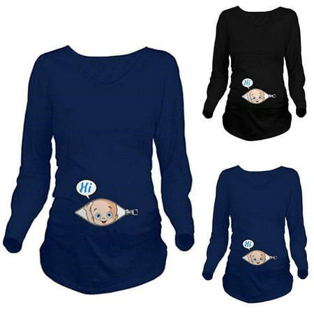 Tejiojio Maternity/Labor/Nursing Clothing Clearance Women s Maternity Baby in Pocket Print T-Shirt Top Tee T-shirt Pregnancy Clothes
Tejiojio Maternity/Labor/Nursing Clothing Clearance Women s Maternity Baby in Pocket Print T-Shirt Top Tee T-shirt Pregnancy Clothes