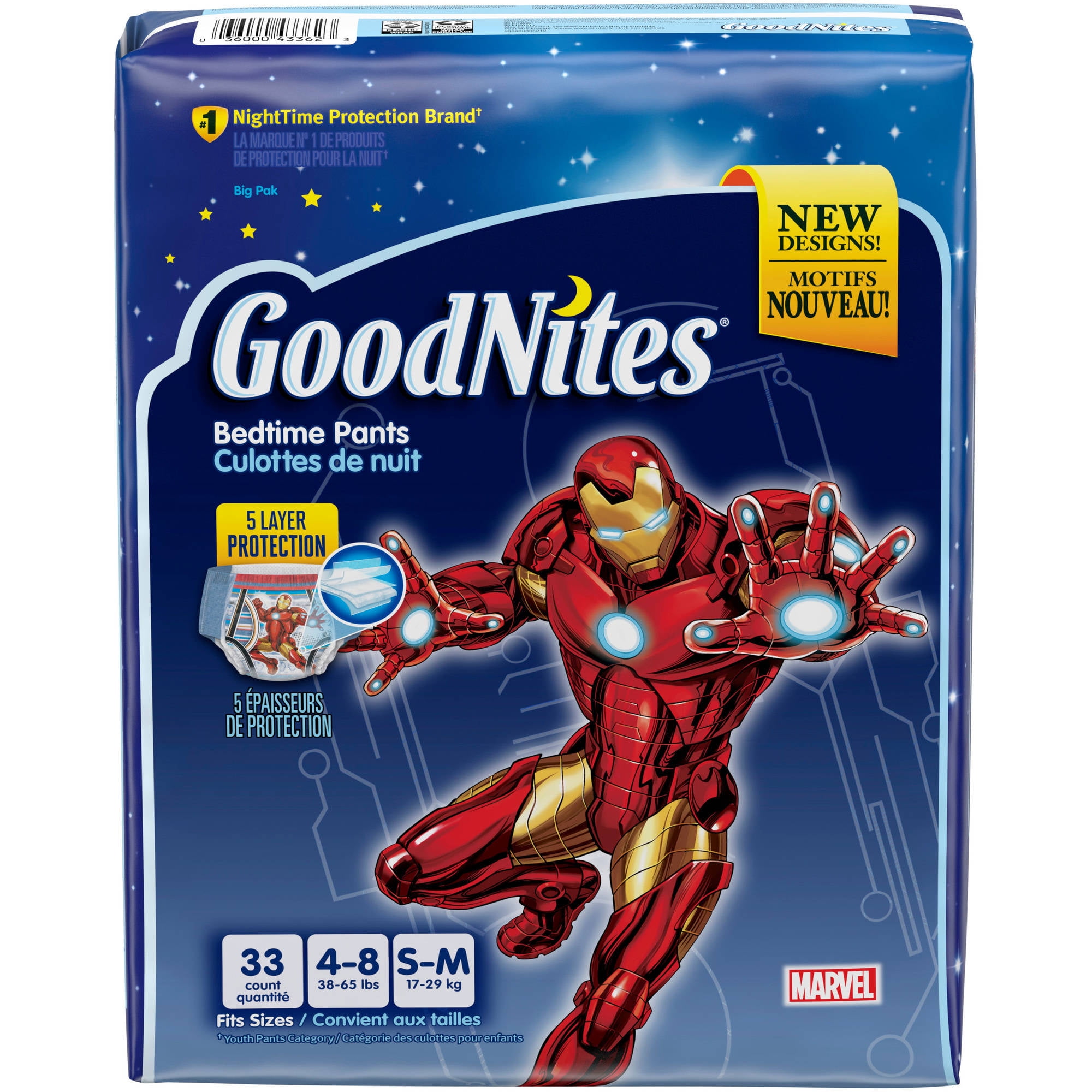 GoodNites Boys\u0026#39; Bedtime Pants, (Choose Your Size) - Walmart.com