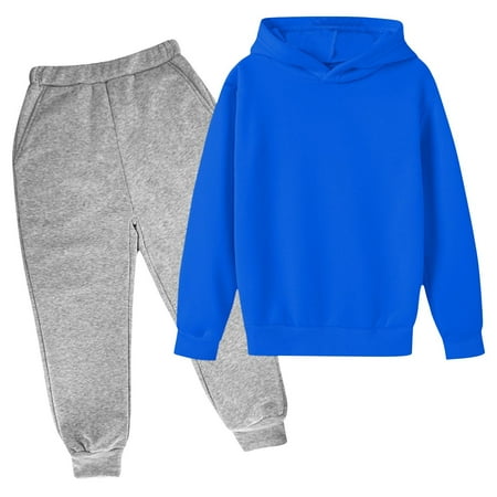 Spazoro Toddler Girls Pullover Hoodie and Jogger Clothing Set Fall Winter Elastic Waist Sweatpants Solid Color 2PC Outfit Sets for Kids Girls Blue
Spazoro Toddler Girls Pullover Hoodie and Jogger Clothing Set Fall Winter Elastic Waist Sweatpants Solid Color 2PC Outfit Sets for Kids Girls Blue