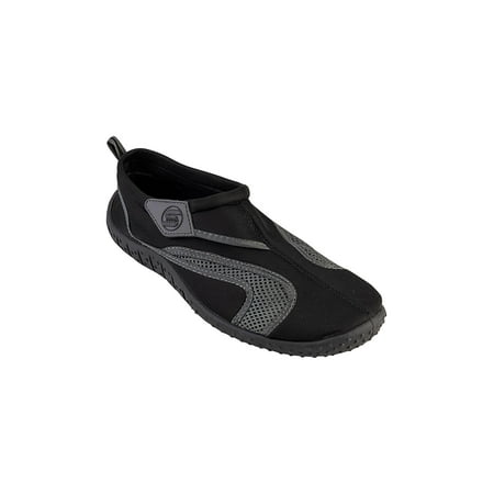 Mens Aqua Sock Wave Water Shoes - Waterproof Slip-Ons for Pool Beach and Sports Black/ Gray Size: 13M S7
Mens Aqua Sock Wave Water Shoes - Waterproof Slip-Ons for Pool Beach and Sports Black/ Gray Size: 13M S7