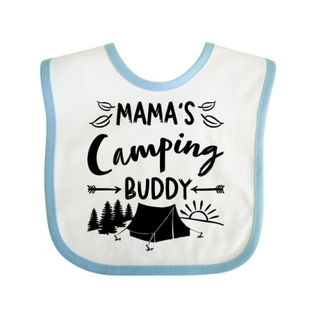 Inktastic Mamas Camping Buddy Gift Baby Boy or Baby Girl Bib